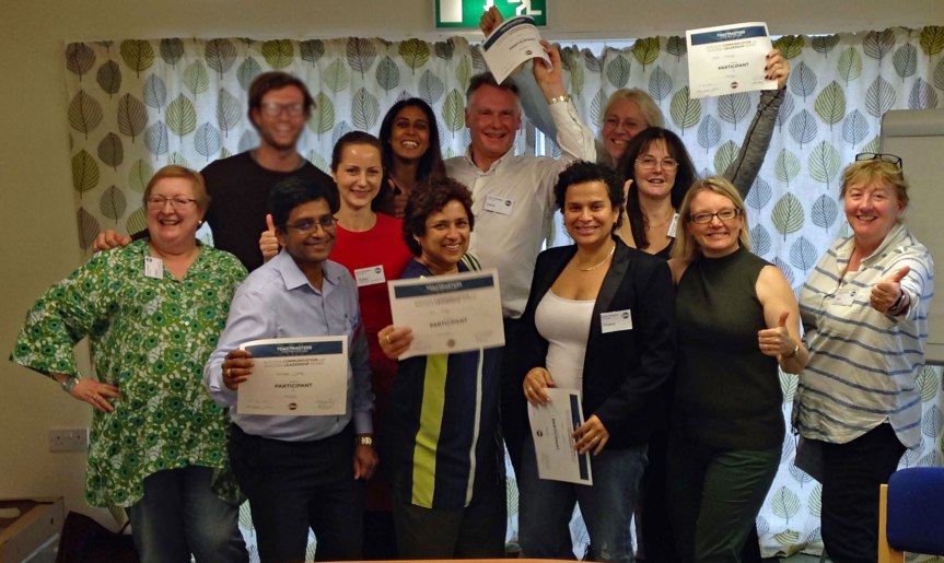 Speechcraft graduates and mentors 2017